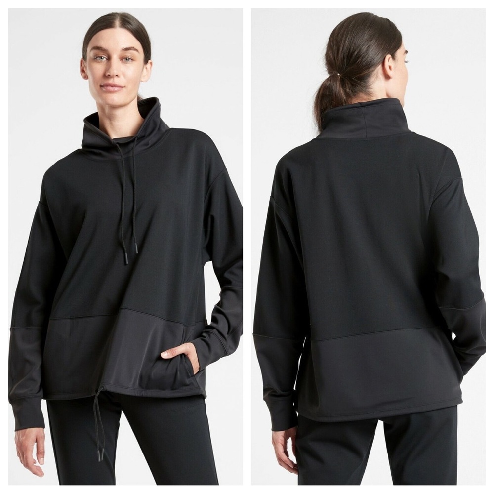 Athleta Hermosa Mock Neck Sweatshirt Size Small - Picture 1 of 9
